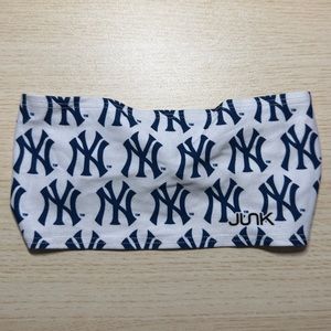 JUNK Brands New York Yankees Workout Headband Unisex Big Bang Lite